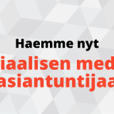 Haemme nyt siosiaalisen median asiantuntijaa