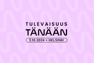 Tulevaisuus tänään -logo, jonka alla teksti 5.10.2024 Helsinki.